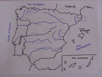 Mapa de espa&ntilde;a